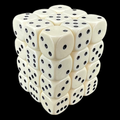 D&G Opaque Ivory 36 x D6 Dice Set