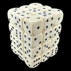D&G Opaque Ivory 36 x D6 Dice Set