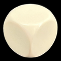 D&G Opaque Blank Ivory 16mm D6 Dice