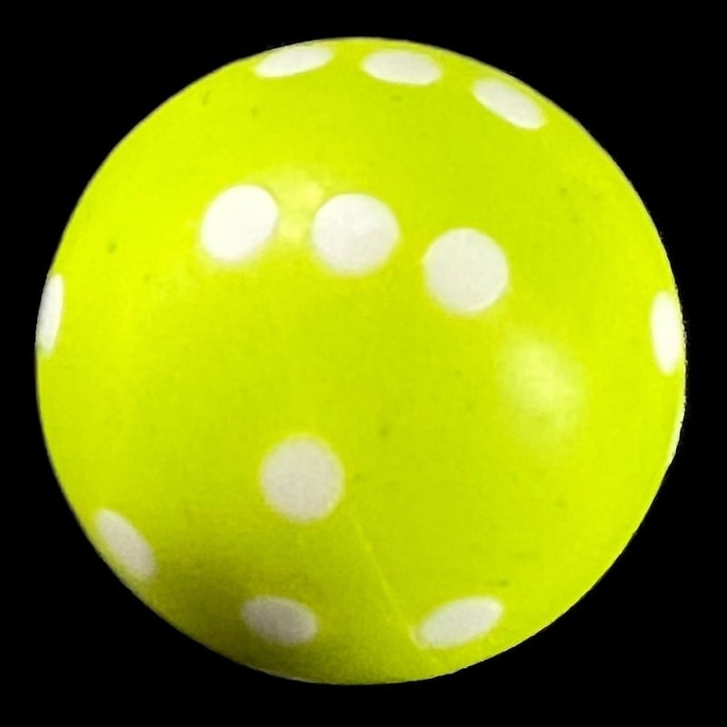 D&G Opaque Lime Ball 'Round' 22mm D6 Spot Dice
