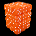 D&G Opaque Orange 36 x D6 Dice Set
