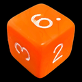 D&G Opaque Orange D6 Dice