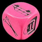 HALF PRICE CLEARANCE D&G Opaque Pink Girls Night Out Hen Party 16mm D6 Dice SECONDS