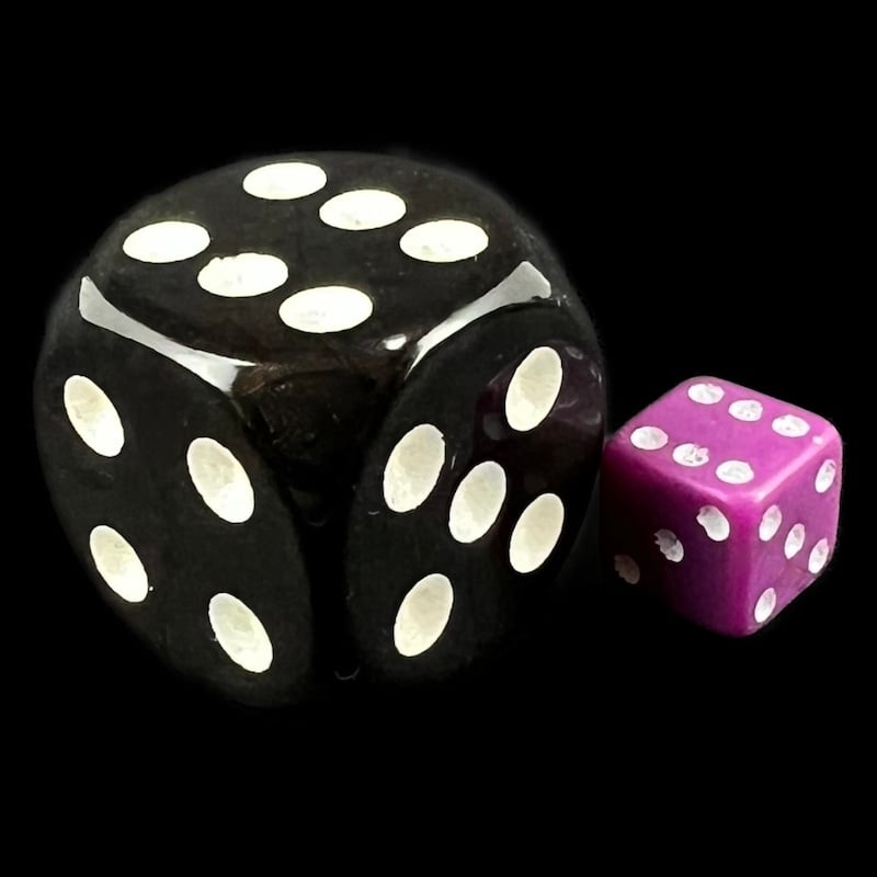 D&G Opaque Purple MINI 7mm 20 x D6 Dice Set