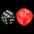 D&G Opaque Red Backgammon Doubling Cube 18mm D6 Dice