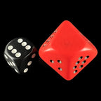 HALF PRICE CLEARANCE D&G Opaque Red JUMBO 34mm D10 Spot Dice