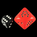 HALF PRICE CLEARANCE D&G Opaque Red JUMBO 34mm D10 Spot Dice