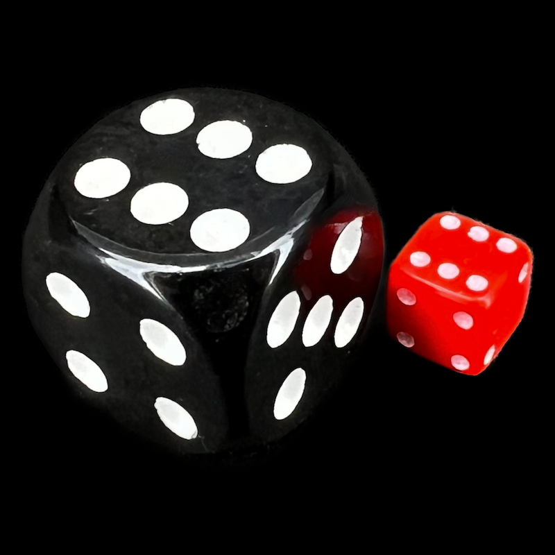 D&G Opaque Red MINI 7mm 20 x D6 Dice Set