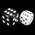 D&G Opaque White 12mm D6 Spot Dice