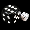 D&G Opaque White MINI 7mm D6 Dice