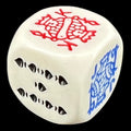 D&G Opaque White Poker D6 Dice