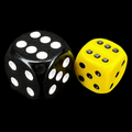 D&G Opaque Yellow 12mm D6 Spot Dice