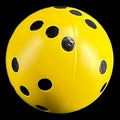D&G Opaque Yellow & Black Ball 'Round' 22mm D6 Spot Dice