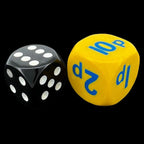 HALF PRICE CLEARANCE D&G Opaque Yellow British Coin (10p 5p 2p 1p) 18mm D6 Dice OOP