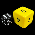 D&G Opaque Yellow JUMBO 34mm D6 Dice