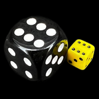 D&G Opaque Yellow MINI 7mm 20 x D6 Dice Set
