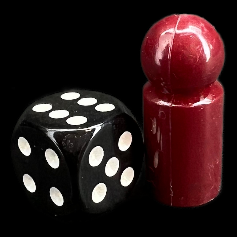 D&G Pawn Dark Red 30mm