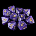D&G Pearl Purple & Gold 10 x D10 Dice Set