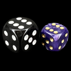 D&G Pearl Purple & Gold 36 x D6 Dice Set