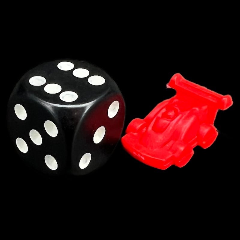 D&G Racing Car Red Boardgame Piece