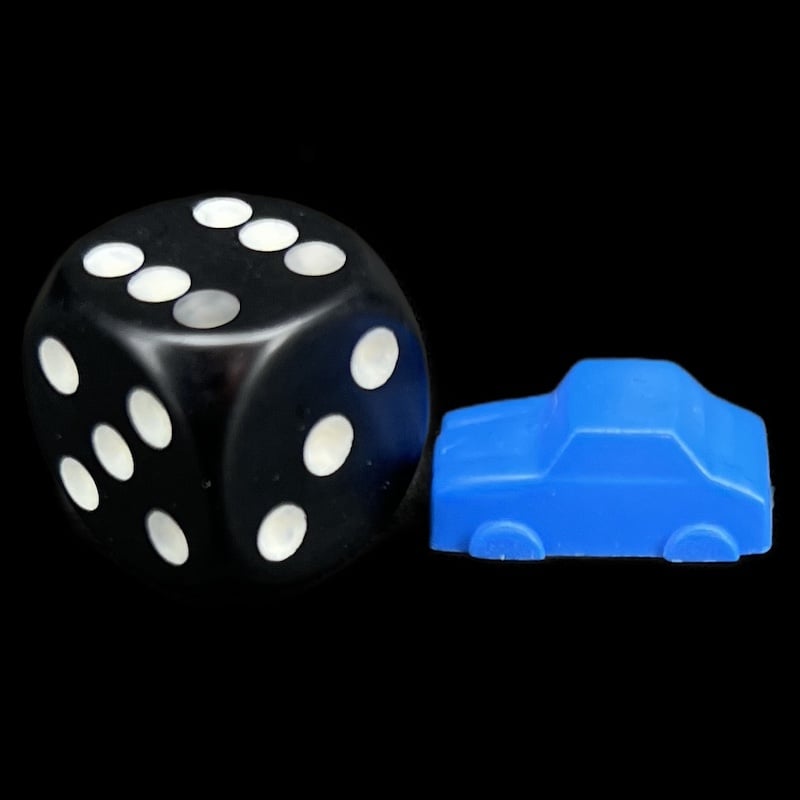 D&G Small Car Blue Boardgame Piece