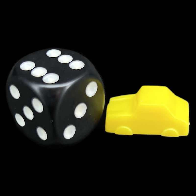 D&G Small Car Yellow Boardgame Piece