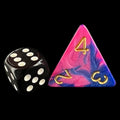D&G Toxic Acid Purple & Blue  JUMBO 34mm D4 Dice