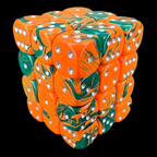 D&G Toxic Chemical Orange & Green 36 x D6 Dice Set