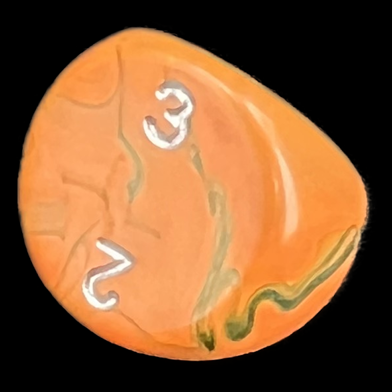 D&G Toxic Chemical Orange & Green D3 Dice