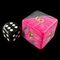 D&G Toxic Fallout Purple & Black  JUMBO 34mm D6 Dice