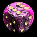 D&G Toxic Fallout Pink & Black 15mm D6 Spot Dice