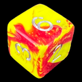 D&G Toxic Ooze Yellow & Red D6 Dice