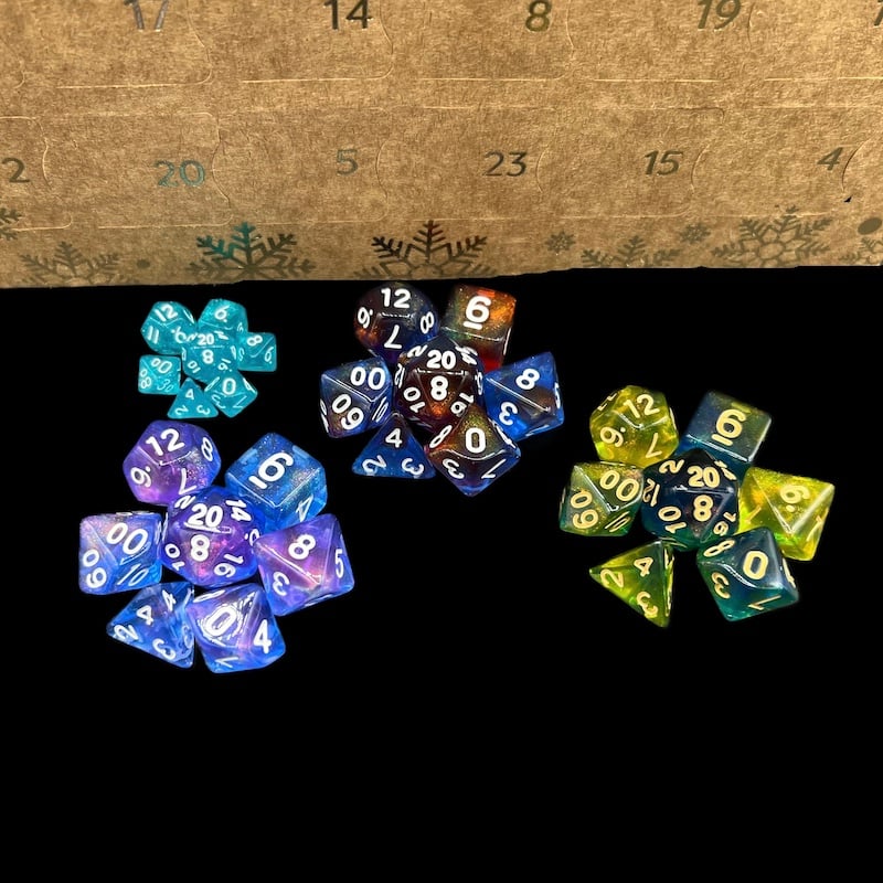 Dice Advent Calendar - Classic & Gold