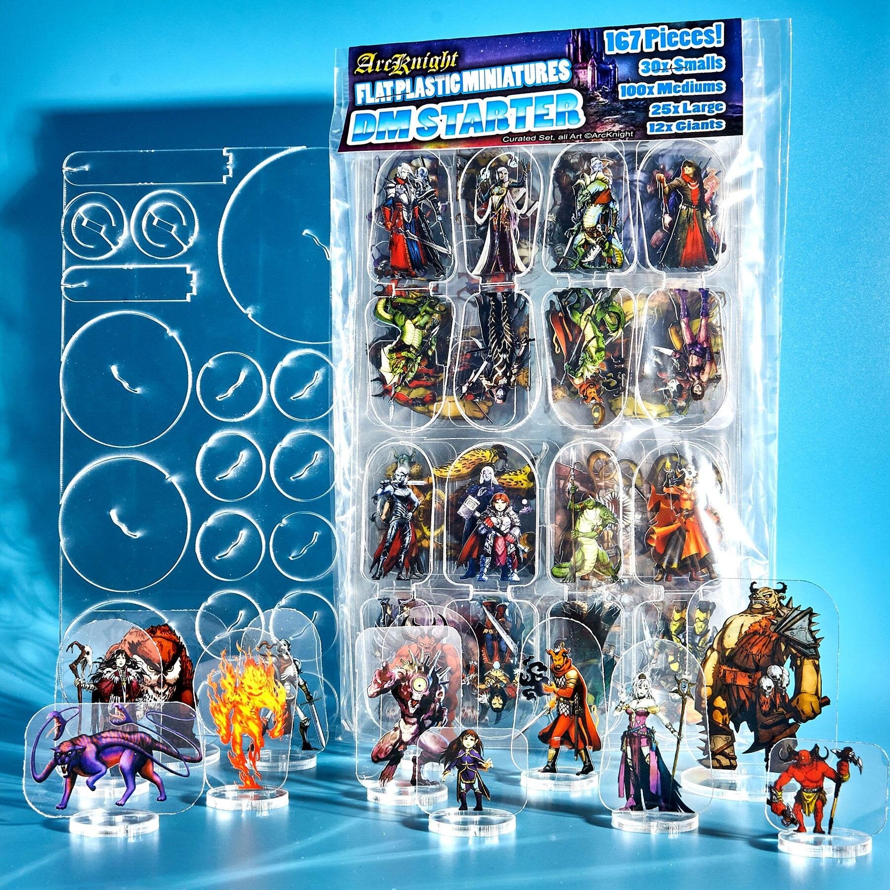 ArcKnight Flat Plastic Miniatures - DM Starter Set - 167 Minis