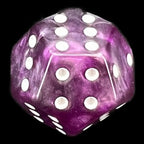 DodecaDice Double D6 Duel Purple & Steel 12 Sided 6 x D6 Dice Set