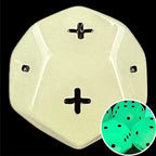 DodecaDice Double Fate/Fudge Frost White Glow 12 Sided Dice Set (4)