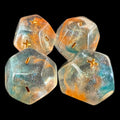 DodecaDice Double Fate/Fudge Luminous Koi 12 Sided Dice Set (4)