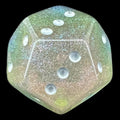 DodecaDice Quadruple D3 Luminous Fairy Dust 12 Sided Spot D3 Dice
