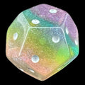 DodecaDice Six-Fold D2 Luminous Fairy Dust 12 Sided Spot D2 Dice