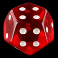 DodecaDice Triple D4 Bright Gem Ruby 12 Sided Spot D4 Dice
