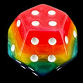 DodecaDice Triple D4 Layer Rainbow 12 Sided Spot D4 Dice