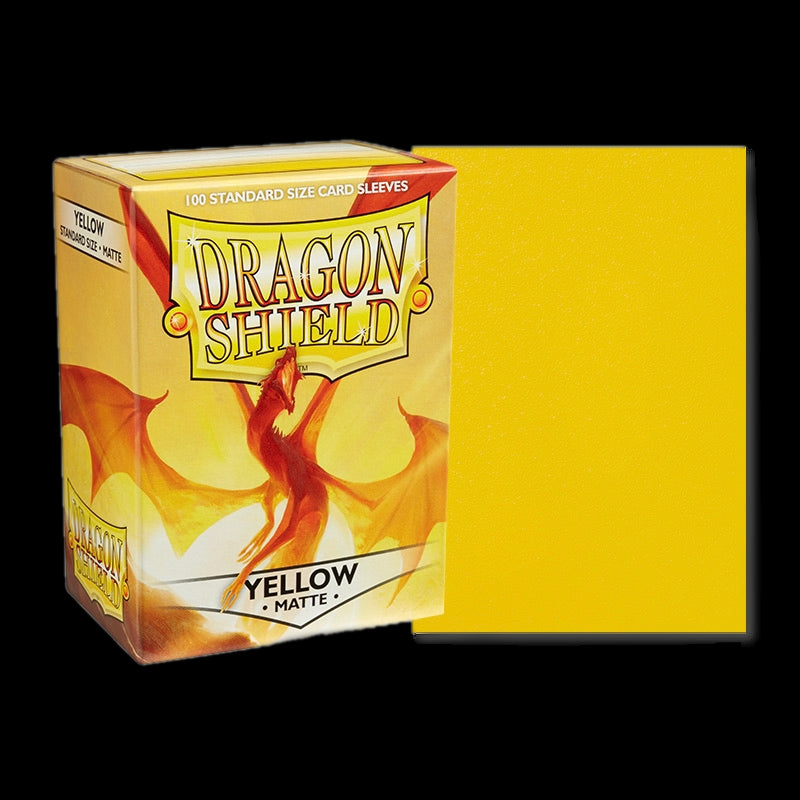 Dragon Shield 100 Card Sleeves - Matte Yellow