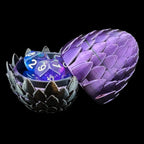 Dragon Egg Green Black & Purple Dice Set