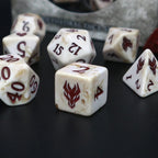 Dice Tomes Dragon's Bane 7 Dice Polyset + Coin