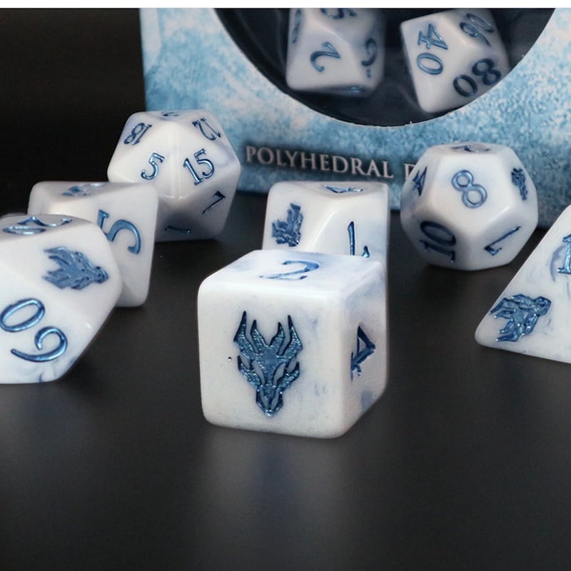 Dice Tomes Dragon's Conceit 7 Dice Polyset + Coin