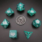 Dice Tomes Druid 7 Dice Polyset + Coin