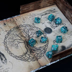 Tome of Nature (Druid) - 10 Dice Polyset / Coin / Dice Tray