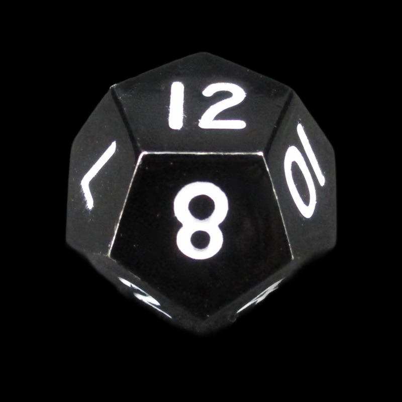 HALF PRICE CLEARANCE TDSO Metal Spectrum Black Metal Finish D12 Dice