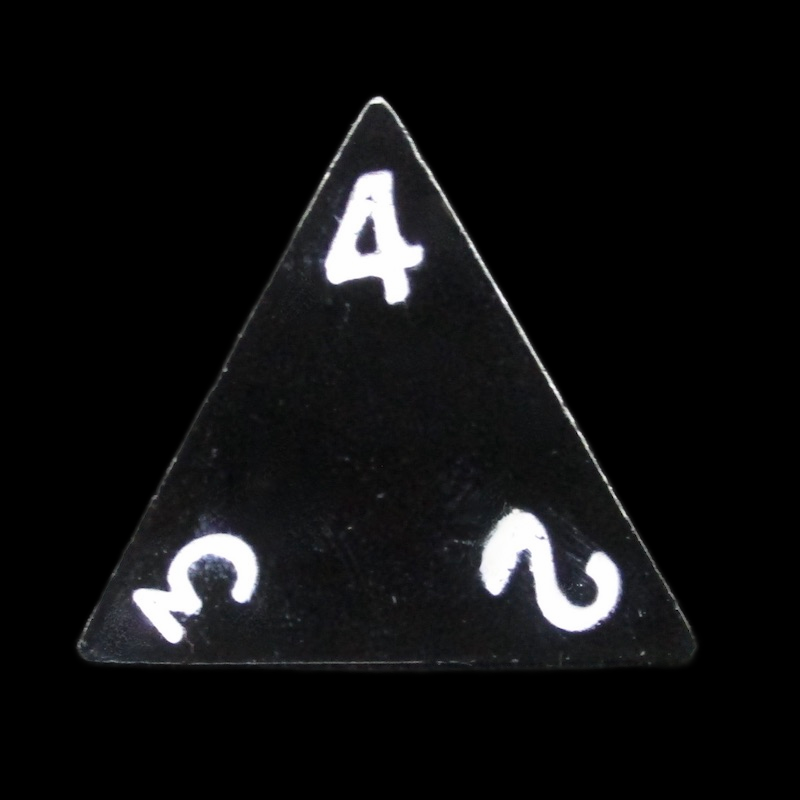 HALF PRICE CLEARANCE TDSO Metal Spectrum Black Metal Finish D4 Dice