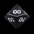 HALF PRICE CLEARANCE TDSO Metal Spectrum Black Metal Finish Percentile Dice